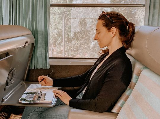 Emily Lester on a way to Burgundy Emily Lester on a way to Burgundy